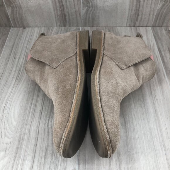 Dolce Vita Ankle Boots Womens 11 Findley Tan Suede Slip On Booties - Picture 7 of 11